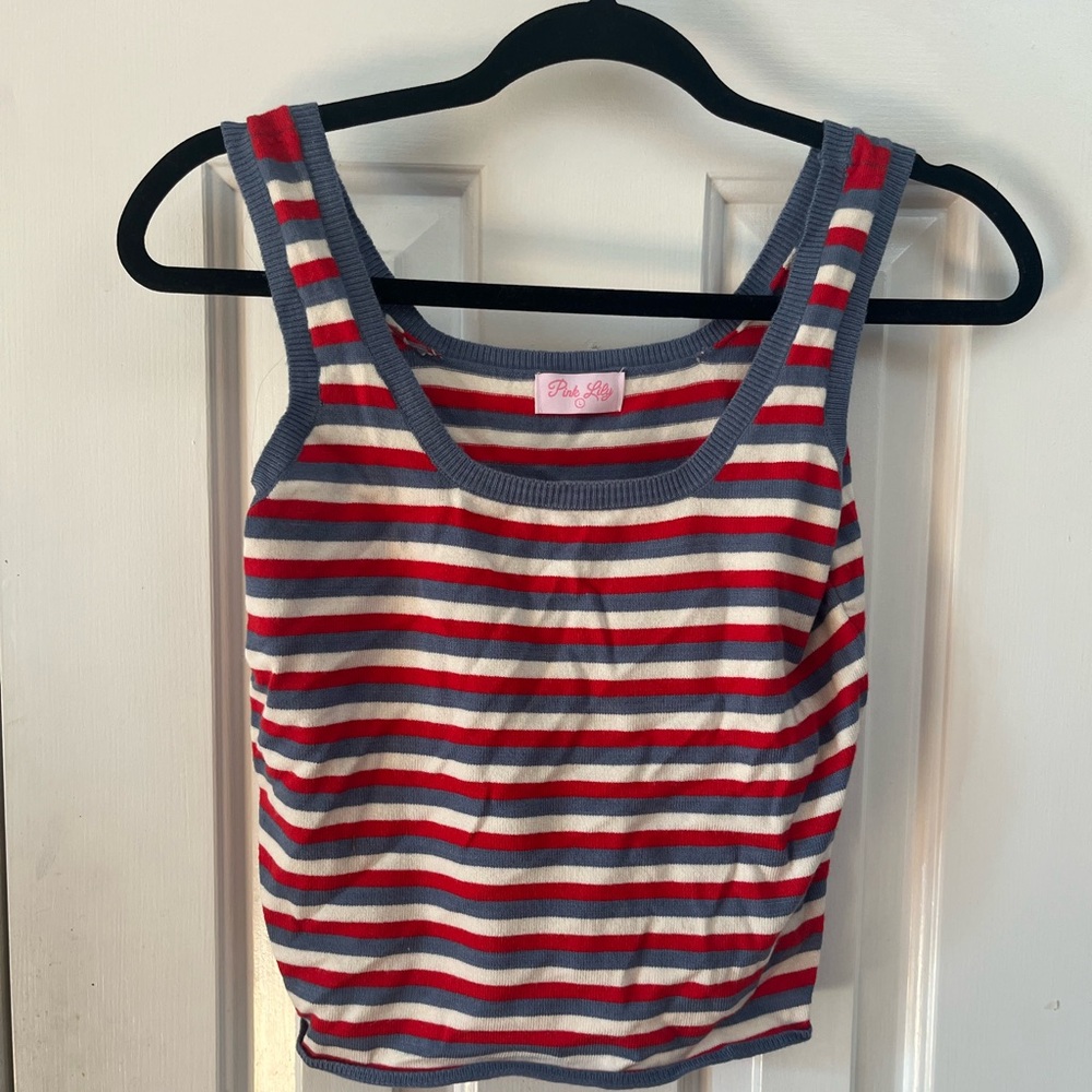 Pink Lily sweater tank top